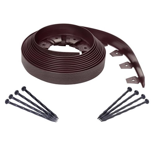 EasyFlex Plastic Brown Landscape Edging Kit