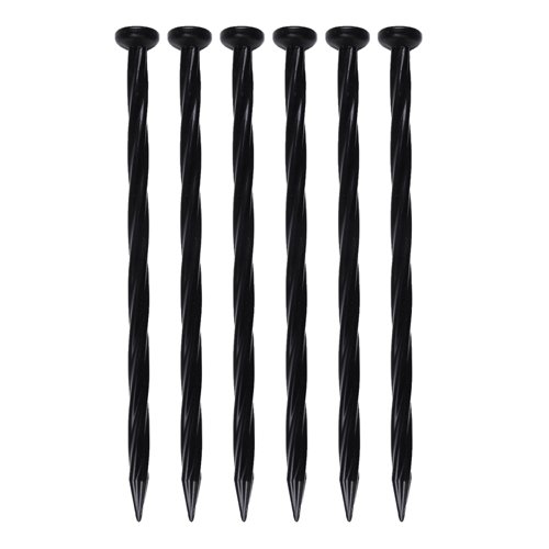 EasyFlex 8 in. L X 0.5 in. H Plastic Black Anchoring Spike