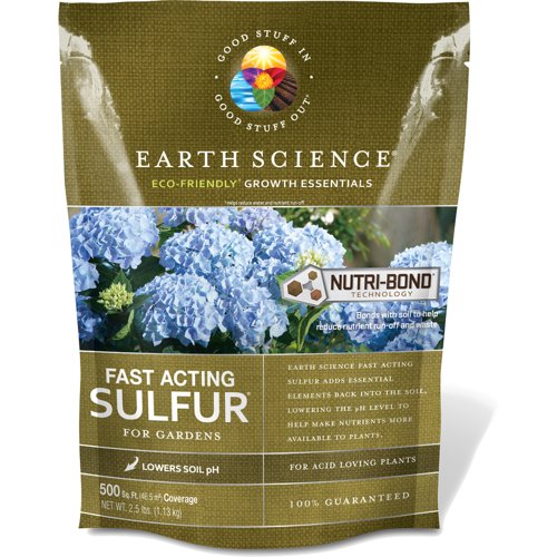 Earth Science Fast Acting Soil Sulphur 500 sq ft 2.5 lb