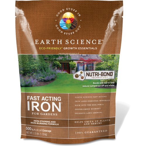 Earth Science Fast Acting Iron Treatment 500 sq ft 2.5 lb