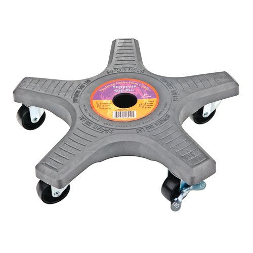 Bosmere 3.5 in. H X 15.25 in. W X 15.25 in. D Gray Plastic Plant Caddy