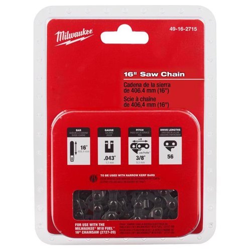 Milwaukee 49-16-2715 16 in. Chainsaw Chain 56 links – Chainsaws | City Lumber | Your One Stop Shop Hardware, Building Supplies & Tools in Texas San Angelo, Texas
