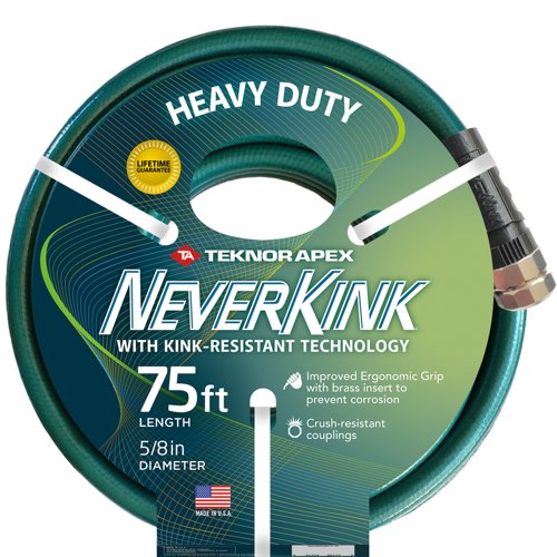 Teknor Apex NeverKink 5/8 in. D X 75 ft. L Heavy Duty Garden Hose
