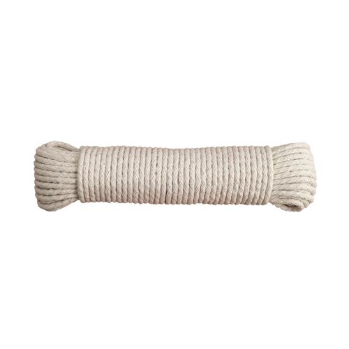 Koch Industries 9/64 in. D X 48 ft. L Natural Solid Braided Cotton Clothesline Rope