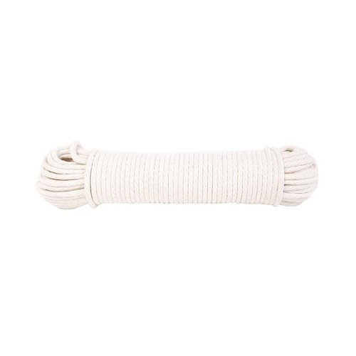 Koch Industries 7/32 in. D X 100 ft. L Natural Solid Braided Cotton Poly Blend Sash Cord