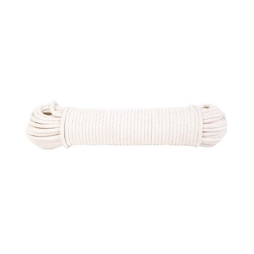 Koch Industries 7/32 in. D X 100 ft. L Natural Solid Braided Cotton Clothesline Rope