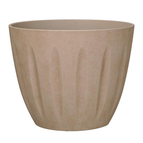 L&G 10 in. H X 12 in. W X 12 in. D X 12 in. D Polyresin Spritzer Planter Terracotta