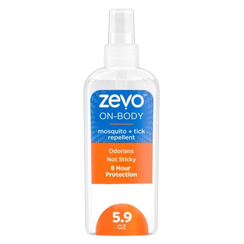 Zevo On-Body Pump Spray Insect Repellent Liquid For Mosquitoes/Ticks 5.9 oz