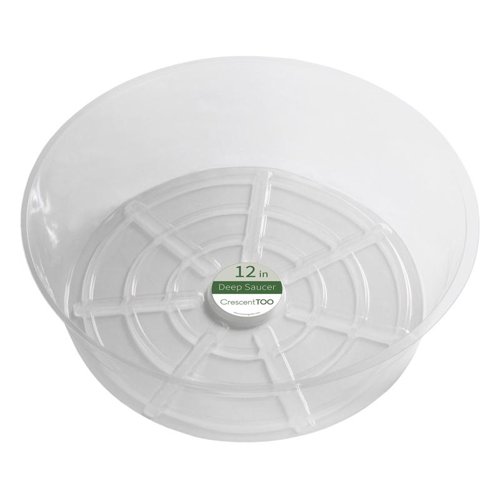 Crescent Garden 3.7 in. H X 12 in. D Plastic Plant Saucer Clear