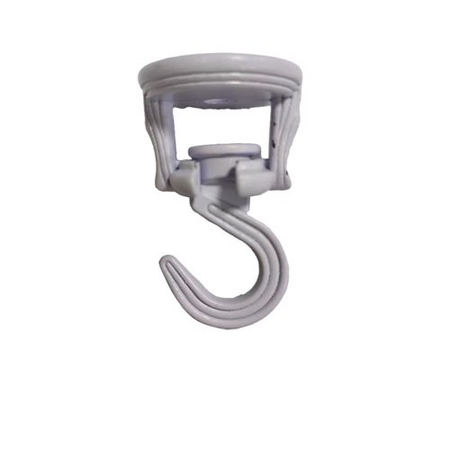 Living Accents White Zinc 3.56 in. H Swivel Swag Hook 1 pk