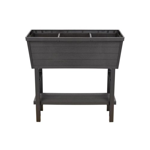 Polymer Outdoor Products 31 in. H X 32.25 in. W X 14.5 in. D PP Plastic Elevated Garden Box Brown