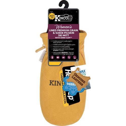 Kinco S Premium Pigskin Cold Weather Black/Gold Mittens