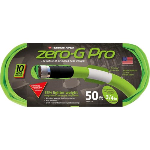 Teknor Apex Zero-G Pro 3/4 in. D X 50 ft. L Heavy Duty Commercial Grade Garden Hose
