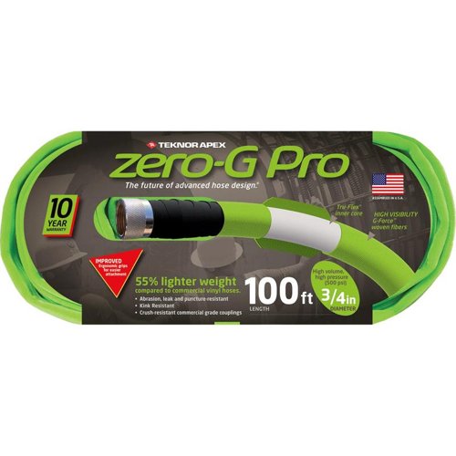 Teknor Apex Zero-G Pro 3/4 in. D X 100 ft. L Heavy Duty Commercial Grade Garden Hose
