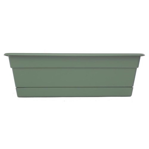 Bloem Durra Cotta 5.75 in. H X 18 in. W X 7.5 in. D Plastic Window Box Basil