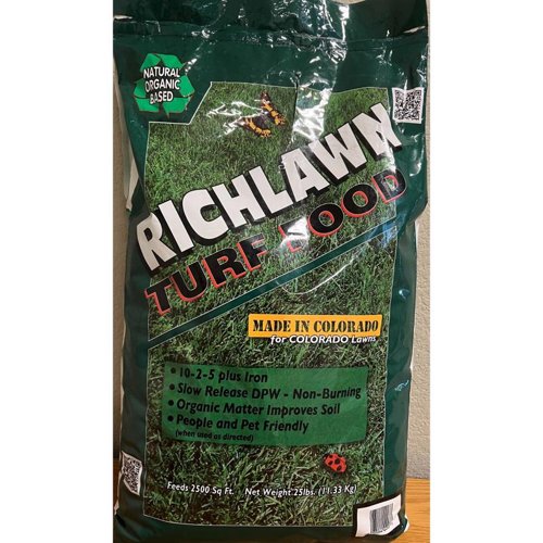 Richlawn Turf Food Pre Emergent Preventer & Fertilizer Lawn Fertilizer For All Grasses 2500 sq ft