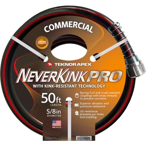 Teknor Apex NeverKink 5/8 in. D X 50 ft. L Heavy Duty Commercial Grade Garden Hose
