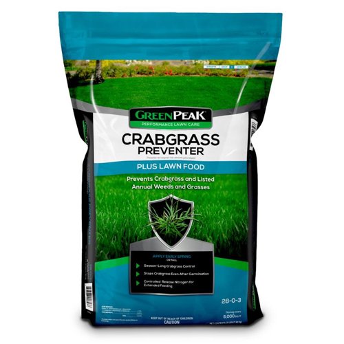 GreenPeak Crabgrass Preventer Lawn Food For All Grasses 5000 sq ft