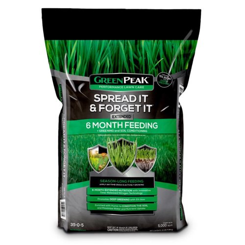 GreenPeak Spread it & Forget It All-Purpose Lawn Fertilizer For All Grasses 5000 sq ft