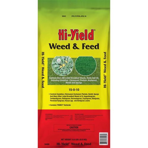 Hi-Yield Weed & Feed Lawn Fertilizer For Multiple Grass Types 4000 sq ft