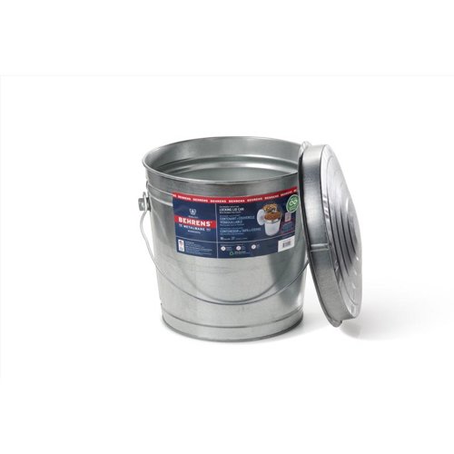 Behrens Gray Locking Lid Metal Pet Food Storage Container For All Pets