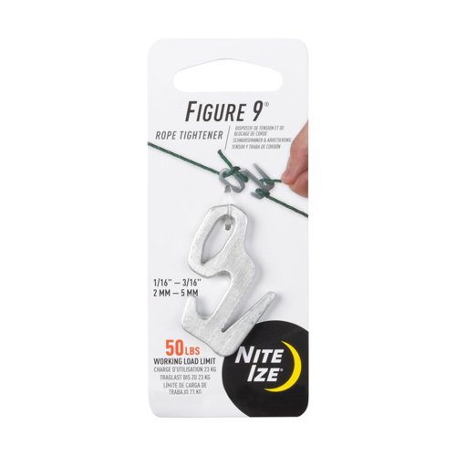Nite Ize Figure 9 Aluminum Rope Tightener 50 lb 1.125 in. L