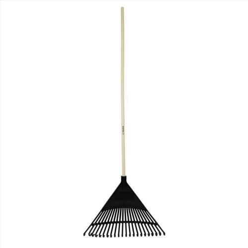 Truper 61 in. 22 Tine Poly Rake Wood Handle