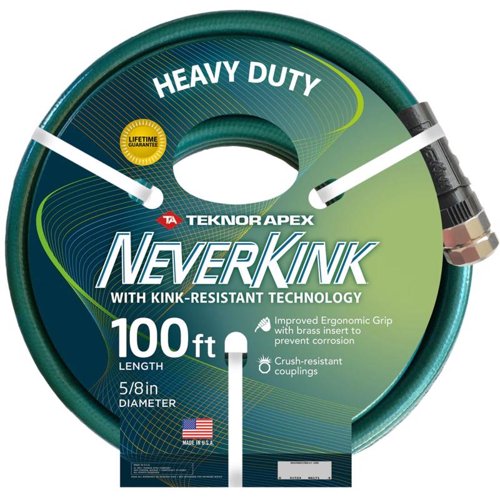 Neverkink 5/8 in. D X 100 ft. L Heavy Duty Garden Hose