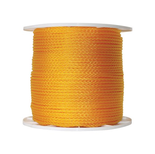 Koch Industries 1/4 in. D X 1000 ft. L Yellow Hollow Braided Poly Rope