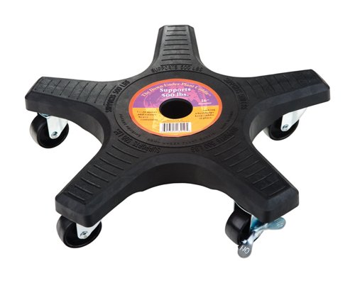 Down Under Decksaver 3.5 in. H X 15.25 in. W X 15.25 in. D X 15.25 in. D Plastic Plant Caddy Black