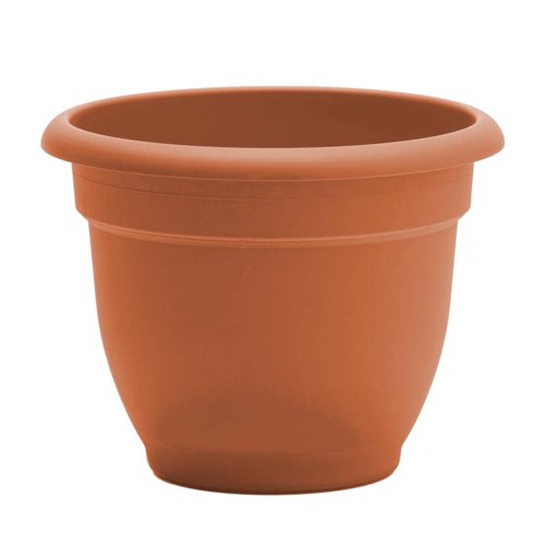 Bloem Ariana 10.25 in. H X 13 in. W Resin Traditional Planter Terracotta