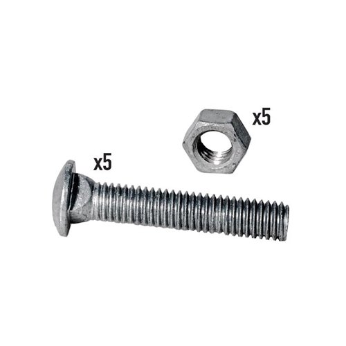 Yardlink .709 in. H Silver Steel Carriage Bolts