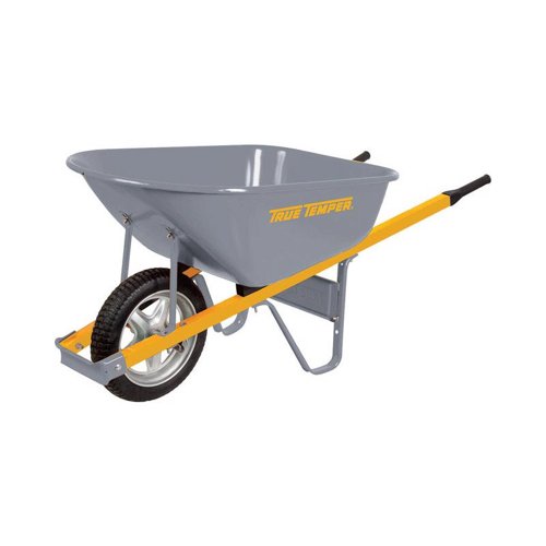 True Temper Steel Residential Wheelbarrow 6 cu ft