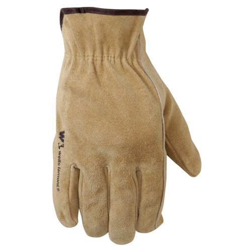Wells Lamont L Split Cowhide Leather Driver Tan Gloves