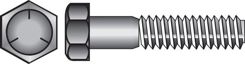 HILLMAN 1/4 in. D X 1-3/4 in. L Heat Treated Zinc Steel Hex Head Cap Screw 100 pk