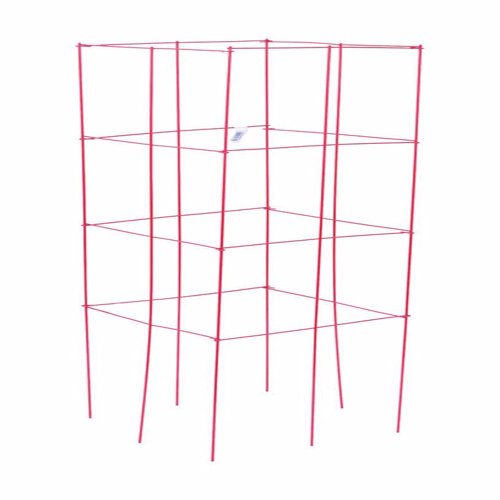 Panacea 46 in. H X 1 ft. W X 12 in. D Red Steel Tomato Cage