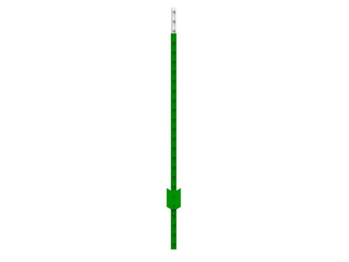 American Posts 1.38 in. H X 1.63 in. W X 8 ft. L Powder Coated Green Steel Studded T-Post