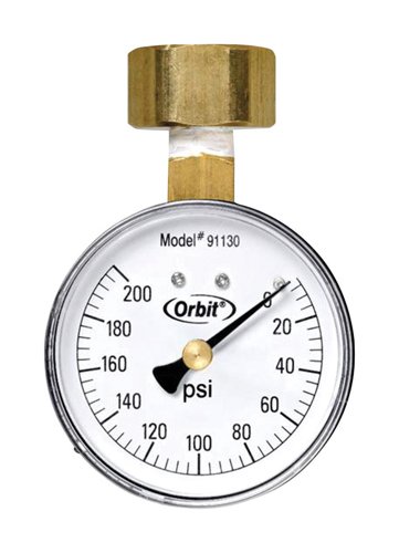 Orbit Pressure Gauge 3/4 in. 200 psi