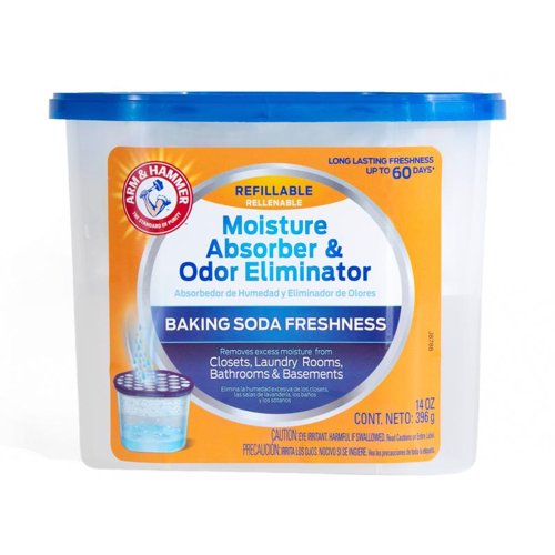 Arm & Hammer No Scent Moisture Absorber and Odor Eliminator 14 oz Beads