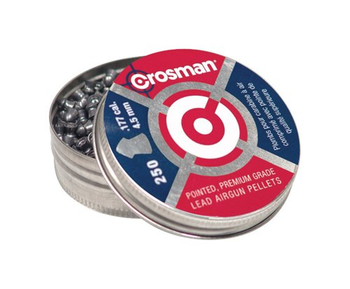 Crosman Airgun Pointed Pellets 0.177 Caliber 7.4 grain 250 pk
