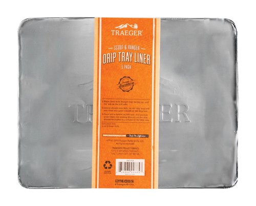 Traeger Aluminum Drip Tray Liner 13.15 in. L X 10.24 in. W For Traeger Ranger, Scout, PTG
