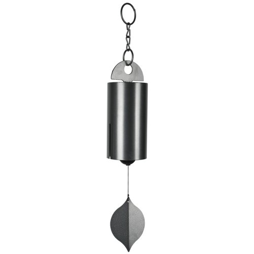 Woodstock Chimes Heroic Silver Aluminum/Wood 40 in. Large Wind Bell