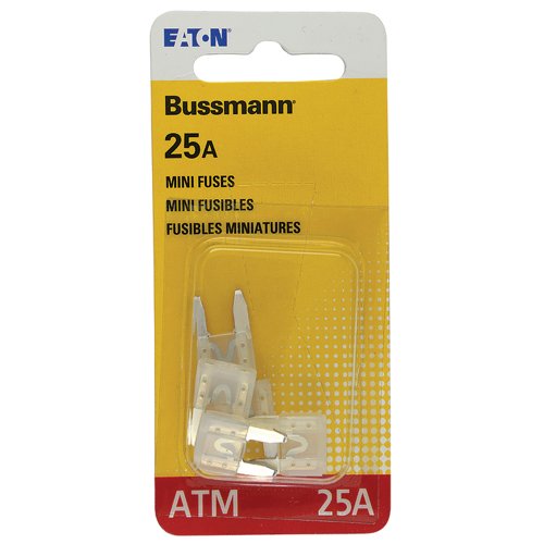Bussmann 25 amps ATM Clear Blade Fuse 5 pk