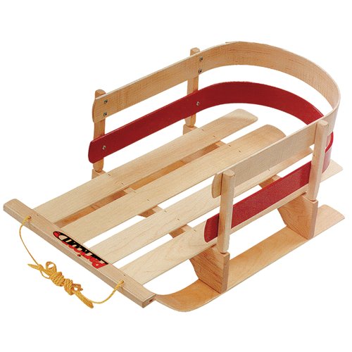 Flexible Flyer Pull Sleigh Deluxe Baby Wood Sled 29 in.