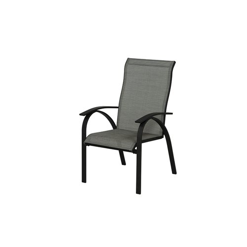 Living Accents Roscoe Black Steel Frame Sling Dining Chair