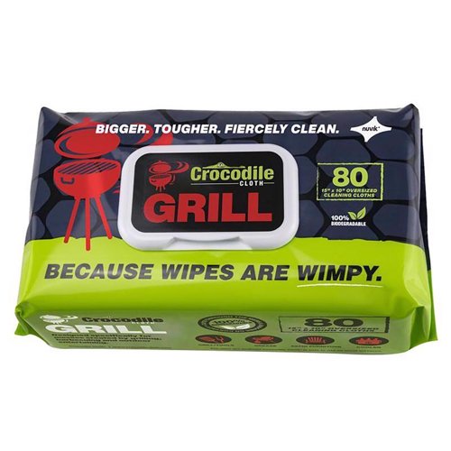 Crocodile Cloth Grill Wipes 80 wipes 3.5 in. H X 15 in. L X 10 in. W 1 pk