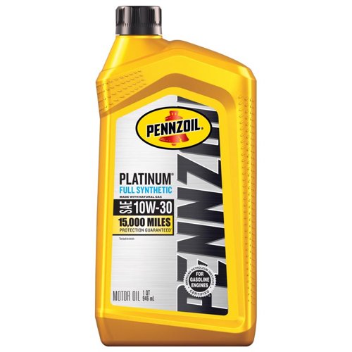 Pennzoil Platinum 10W-30 4-Cycle Synthetic Motor Oil 1 qt 1 pk