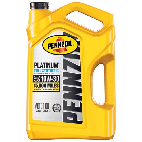 Pennzoil Platinum 10W-30 Gasoline Synthetic Motor Oil 5 qt 1 pk
