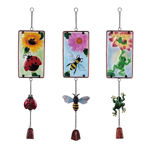 Meadowcreek Multicolored Glass/Iron 24 in. H Assorted Outdoor Decoration
