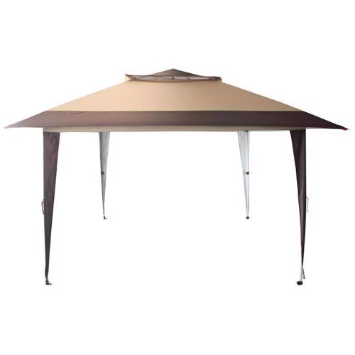 Crown Shade One Touch 150D Polyester Instant Gazebo Deluxe Canopy 9.3 ft. H X 10 ft. W X 10 ft. L